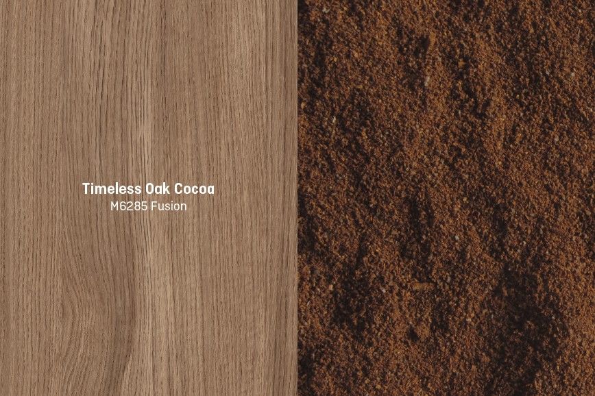 Timeless Oak Cocoa confere um toque natural aos espaços