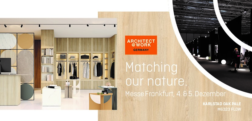 Sonae Arauco presents the Innovus® collection - Matching our nature - at ARCHITECT@WORK in Frankfurt